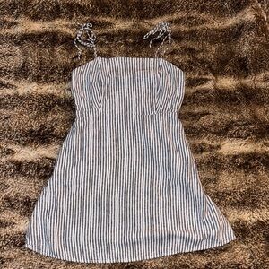 Old Navy Blue and White Textured Top